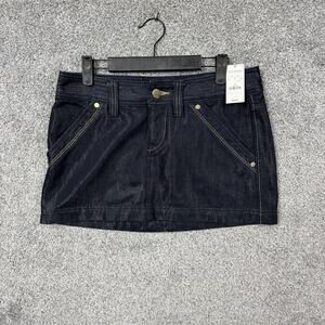 Express Jeans Mini Skirt 6 Blue Clubwear Going Out Indie Sleeze Mcbling Party